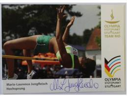 Carte Postale - Marie - Laurence JUNGFLEISCH - Dédicace - Signé - Hand Signed - Autographe Authentique  - - Leichtathletik