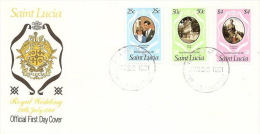 St. Lucia 1981 Royal Wedding FDC - St.Lucie (1979-...)