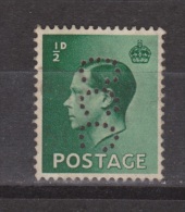 Engeland United Kingdom, Great Britain, Angleterre, Bretagne, King Edward VIII, SG 457, Y&T 205 Used PERFIN - Used Stamps