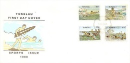 Tokelau 1980 Water Sports FDC - Tokelau