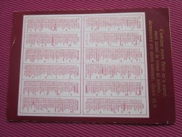 1973 CALENDRIER Religieux Religion Chrétienne Joyeux Noël Et Heureuse Année "ouvre Mes Yeux"petit Format - Klein Formaat: 1971-80