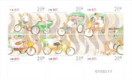 Macao Macau 2000 Tricycle Drivers Blk Of 6 MNH - Neufs