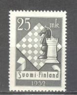 (SA0377) FINLAND, 1952 (10th Chess Olympics, Helsinki). Mi # 412. MNH** Stamp - Unused Stamps