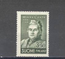 (SA0348) FINLAND, 1944 (Minna Canth, Finnish Author). Mi # 282. MNH** Stamp - Nuevos
