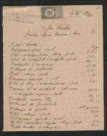 POLAND 1924 SUMMARY OF COSTS WITH 50GR GENERAL DUTY REVENUE BF#76 - Fiscale Zegels