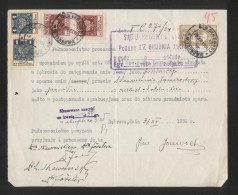 POLAND 1934 POWER OF ATTORNEY WITH 50GR COURT JUDICIAL REVENUE BF#17 & 2X 50GR + 2X 1ZL GENERAL DUTY REVENUE BF#105, 108 - Revenue Stamps