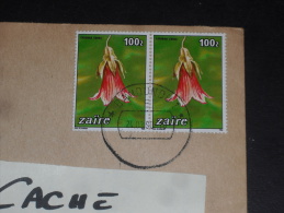 LETTRE CONGO ZAIRE AVEC YT 1168 X 2 - FLORE FLEUR - - Gebruikt