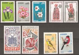 Andorre Année 1974 Compléte 9 Timbres ** N° 234 235 236 237 238 239 240 241 242 - Años Completos