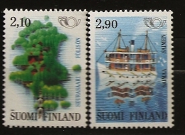 Finlande Finland 1991 N° 1108 / 9 ** Norden, Tourisme, Seurasaari, Helsinki, Nature, Arbres, Musée En Plein Air, Bateau - Ungebraucht