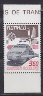 = Monaco Europa 1988 N°1627 Neuf 3f60 Transports Et Communications: TGV, Hélice, Moteur D'avion - Europese Instellingen