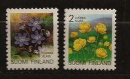 Finlande Finland 1992 N° 1129 / 30 ** Courant, Fleurs Champêtres, Hepatica Nobilis, Anémone, Trollius Europaeus, Trolle - Nuevos