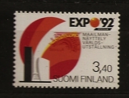 Finlande Finland 1992 N° 1131 ** Expo´92, Exposition Universelle, Séville, Logo, Pavillon, Architecture - Ungebraucht