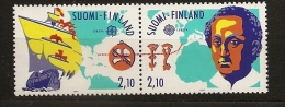 Finlande Finland 1992 N° 1141 / 2 Ou 1141A ** Amérique, Europa, Europe, Christophe Colomb, Bateau, Caravelle, Boussole - Nuevos