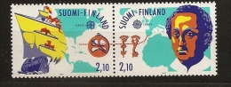 Finlande Finland 1992 N° 1141 / 2 Ou 1141A ** Amérique, Europa, Europe, Christophe Colomb, Bateau, Caravelle, Boussole - Ungebraucht