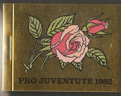 PRO JUVENTUTE 1982 Neuf ** SBK 20,- CHF Botanique Roses - Postzegelboekjes