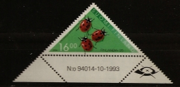 Finlande Finland 1993 N° 1221 ** Timbre Pour Lettre Recommandée, Insecte, Animaux, Coccinelle, Coccinella Septempunctata - Nuevos