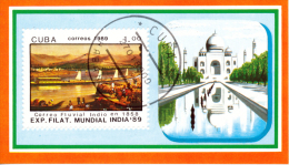 1989 - Mi BL. 113 - INDIA '89 INTERNATIONAL STAMP EXHIBITION S/S - Blokken & Velletjes