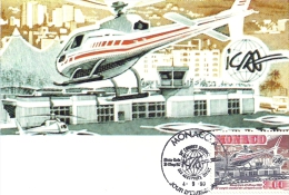MONACO - 30ème Congrés Des Aéroports Civils -Timbre Et Tampon Jour D'émission - Cartoline Maximum