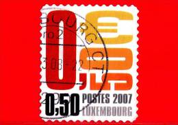 LUSSEMBURGO - Usato - 2007 - Commemorativo - Autoadesivo - 0.50 - Oblitérés