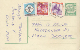 PS MICHEL P202 WITH CHESS STAMP AS ADDITIONAL - Postal Stationery