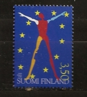 Finlande Finland 1999 N° 1449 ** Présidence, Union Européenne, Europe, Drapeau, Silhouette - Unused Stamps