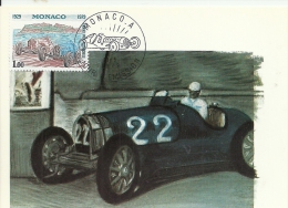 MONACO - Grand Prix Automobile 1979 -Timbre Et Tampon Jour D'émission - Cartoline Maximum