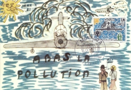 MONACO - Année Internationale De L'enfant - A Bas La Pollution 1979 -Timbre Et Tampon Jour D'émission - Cartoline Maximum