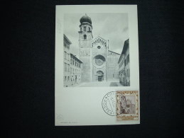 CP ILLUSTREE TP EGLISE 5C OBL. 9.11.950 - Covers & Documents