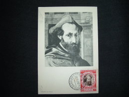 CP ILLUSTREE TP M.CERVINO CARD. LEG. PRAES 3L OBL. 21.11.950 - Cartas & Documentos