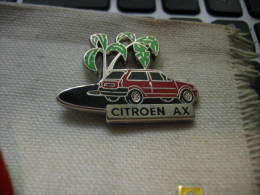 Pin´s AX CITROEN Sur Route, Sous Les Palmiers - Citroën