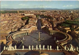 Roma - Panorama Della Cupola Di S.pietro - 41 - Formato Grande Viaggiata - S - Panoramic Views