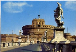 Roma - Ponte E Castel S.angelo - 1111 - Formato Grande Viaggiata - S - Bridges