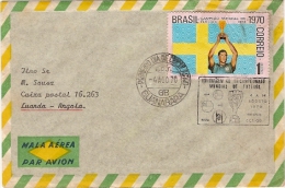 Angola-luanda / Brazil-guanabara 1º Dia De Circulação 1970 - Oblitérés