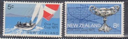 NUEVA ZELANDA 1971 - ONE TONE CUP - VELA - YVERT Nº  532-533 - Neufs