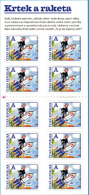 Czech Republic 2013 -   Mole And The Rocket - Movie Cartoon Character Forchildren , 10 Self-adhesive Stamps In BKL - MNH - Other & Unclassified