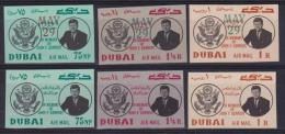 DUBAI  NON DENT / IMPERF  KENNEDY YVERT N°21/3+48/50  ** MNH  Réf  5237 - Kennedy (John F.)