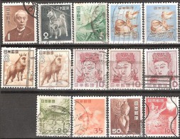 JAPAN   # STAMPS FROM YEAR 1952 "STANLEY GIBBONS 653-669" - Gebruikt