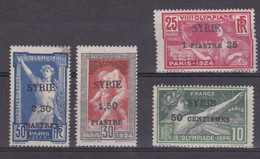SYRIE - 1924 - JEUX OLYMPIQUES - Yvert N° 122/125 *  - COTE = 184 Euros - Unused Stamps