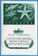 BF-3 TRIESTE B JUGOSLAVIA FLORA AND FAUNA IN SEA SOUVENIR SHEET NEVER HINGED KATALOG PREIS 70,00 EURO - Schaaldieren