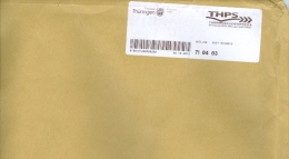 BRD Erfurt Privatpost 2013 THPS Label Thüringer Post Service Finanzamt Wappen Löwe - Private & Local Mails