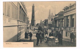 D4072     BORKUM : Strandstrasse Mit Leuchtturm - Borkum