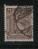 POLAND HAUTE SILESIE PLEBISCITE UPPER SILESIA 1920 OFFICIAL STAMPS 1ST CGHS OVERPRINT SERIES 15PF BROWN SPLIT - Oblitérés