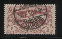 POLAND HAUTE SILESIE PLEBISCITE UPPER SILESIA 1920 1M LILAC ROSE USED GLEIWITZ GLIWICE - Gebraucht