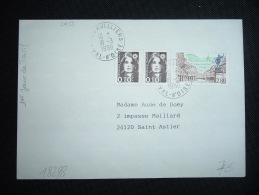 LETTRE TP YT 2955 REMIREMONT 2,80F + BRIAT 0,10F X2 OBL. 18-3-1996 SURVILLIERS (95) 1ER JOUR DE TARIF - Covers & Documents