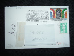 LETTRE TP YT 2993 IMAGINAIRE IRLANDAIS 2,80F + BRIAT 0,20F OBL.MEC. 12-9-1996 BRAY SUR SOMME (80 SOMME) - Covers & Documents