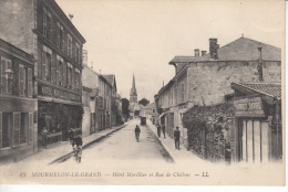 51 MOURMELON LE GRAND - HOTEL MARILLIER ET RUE DE CHALONS - Mourmelon Le Grand