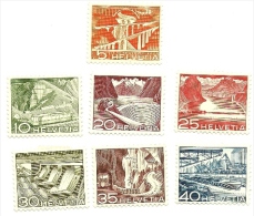 1949 - Svizzera 481/82 + 485/89 Ordinaria C2876, - Ungebraucht