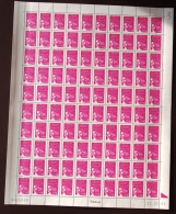 FRANCE 2003 FEUIL COMPLETE DE 100 TIMBRES TYPE MARIANNE DE LUQUET 1,11 € YT N°3574  ** - Full Sheets