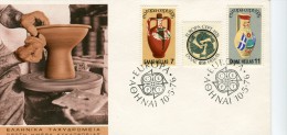 Greece- Greek First Day Cover FDC- "Europa 1976- Works Of Art: Handicraft" Issue -10.5.1976 - FDC