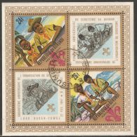 Burundi 1968 Mi# Block 25 A Used - 60th Anniv. Of The Boy Scouts - Used Stamps